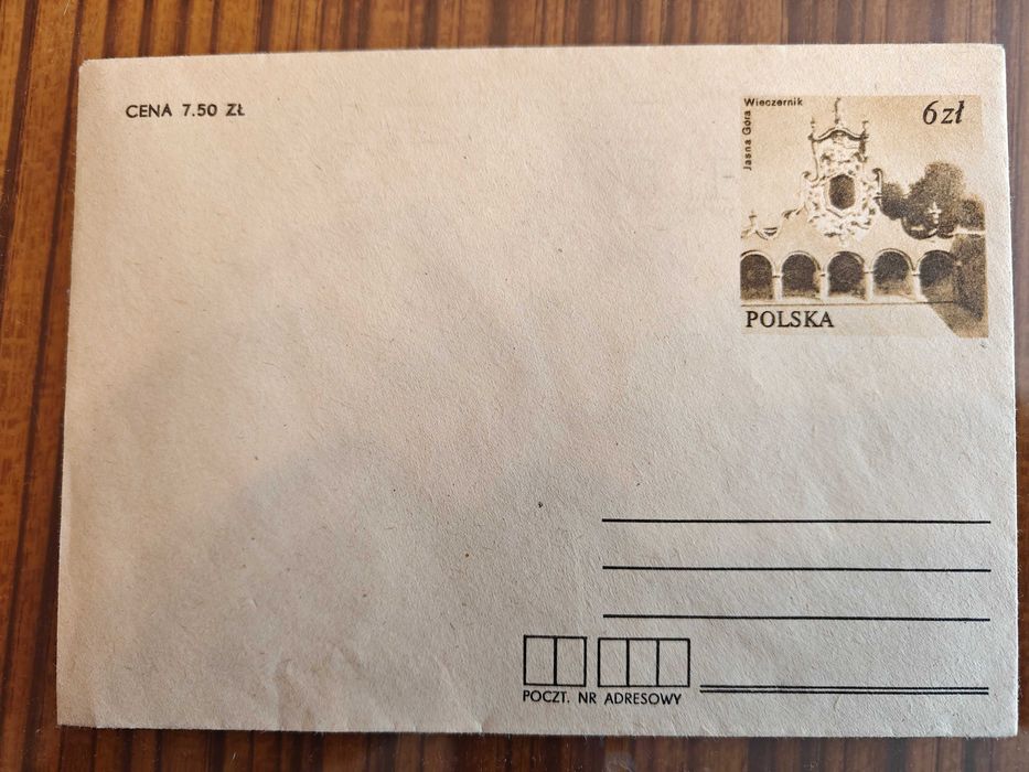 Stara koperta pocztowa PRL – całostka, 1983 r.