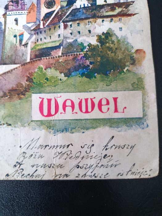 Pocztówka z 1909 r. - Wawel