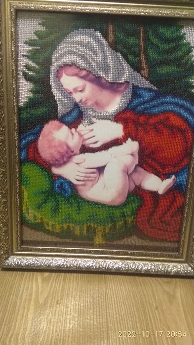 Ікона бісером Годувальниця