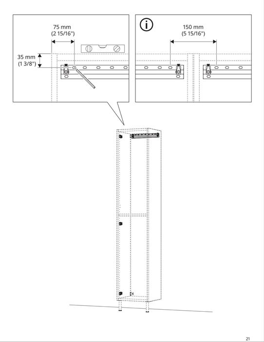 Armário IKEA ÄNGSJÖN com Espelho