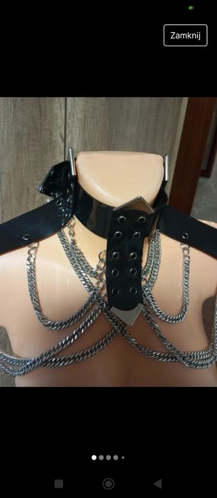 Choker obroża goth