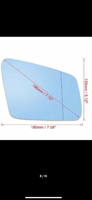 Vidro do Retrovisor Mercedes