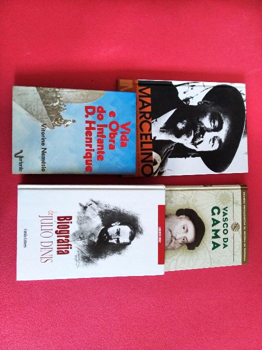 Livros de Vasco da Gama, Júlio Dinis, Infante D. Henrique e Marcelino