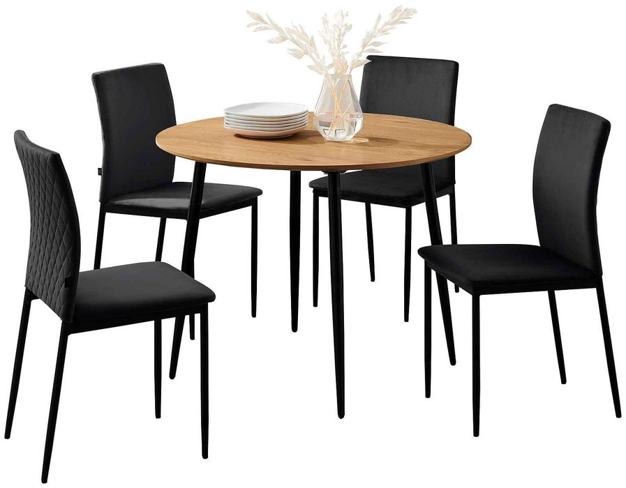 Zestaw krzesła stół okrągły