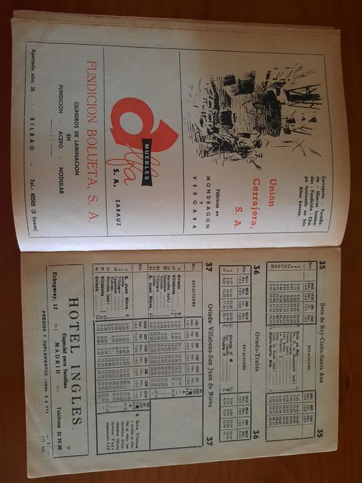 Guia general de ferrocarriles para ir a Francia Out 1939