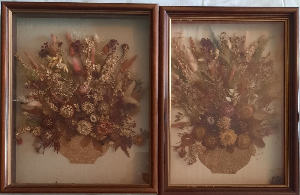 Quadros e travessas de artesanato