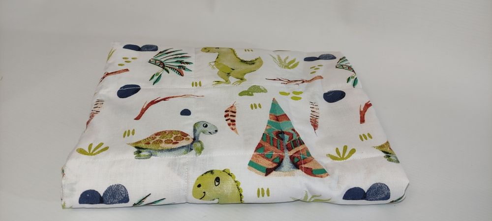 Kołderka obciążeniowa - sensoryczna DINOZAURY, TIPI 2100 g. 125x80 cm
