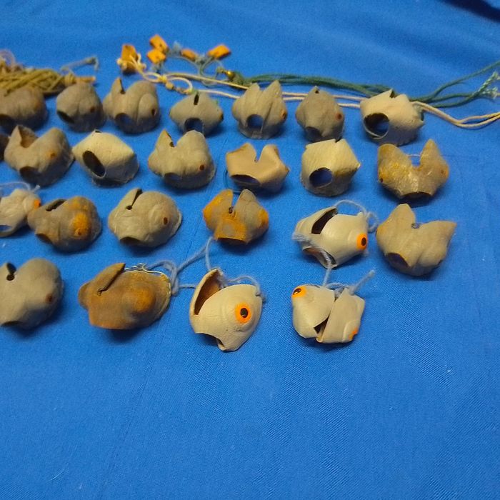 Kit de 26 Negaças de Cabeça em Couro/Lona para Pombo Torcaz + Cordel