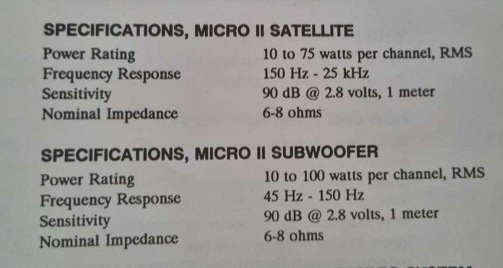 zestaw głośnikowy Infinity II głośniki+subwoofer