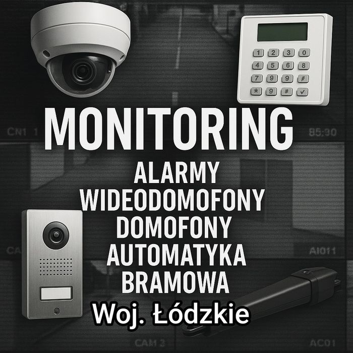 Kamery Monitoring Alarm Montaż instalacja Serwis Wideodomofony