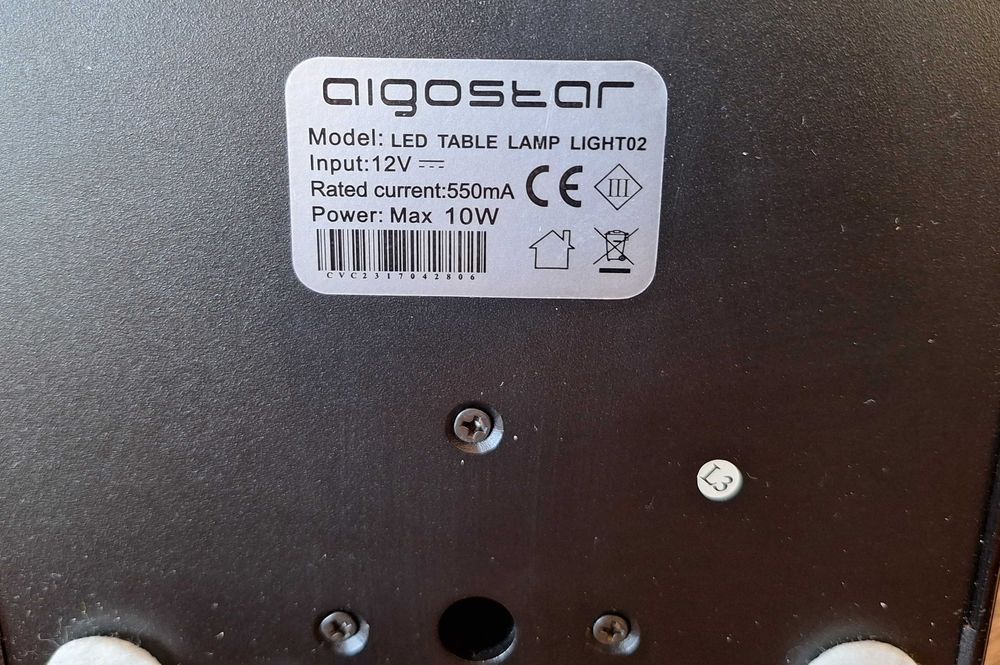 Lampka biurkowa Aigostar czarna LED