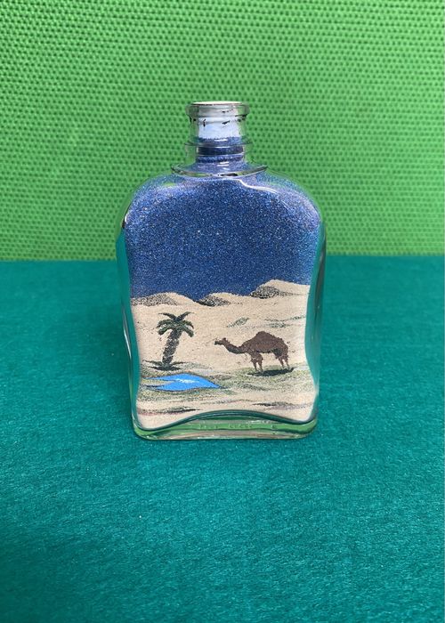 Frasco de areia decorativo