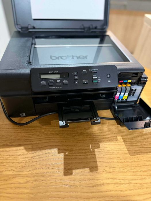 Drukarka BROTHER DCP-J105 sprawna z tuszami
