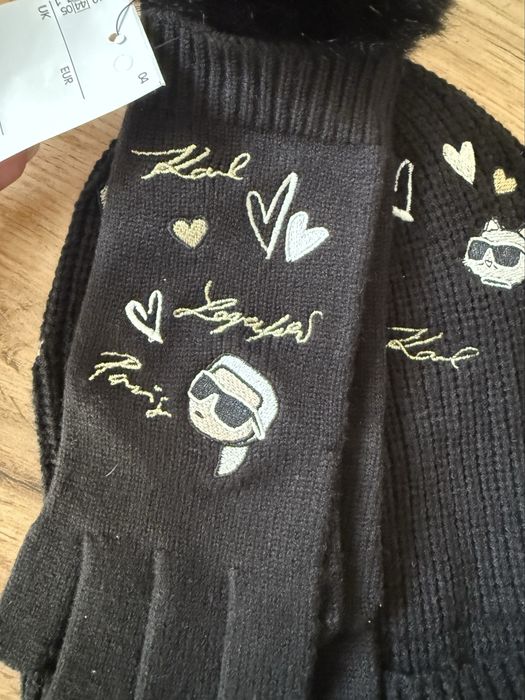 Комплект шапка рукавиці KARL LAGERFELD