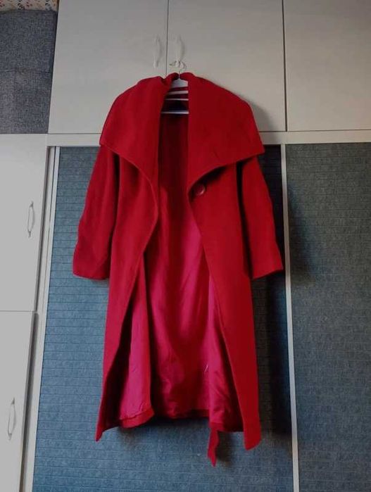 Elegancki płaszcz wełniany vintage Monsoon