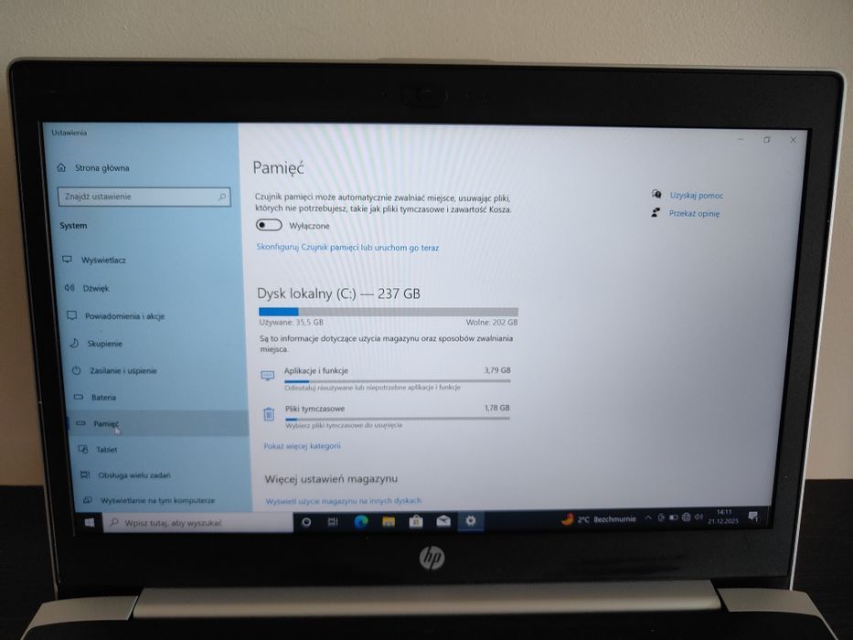 Laptop HP Probook 440 G4 i3 7gen. 14*. Ram 8Gb/256SSD.