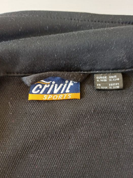 Cienka czarna kurtka męska Crivit rozm XL/XXL.