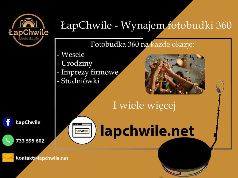 Wynajem fotobudki 360 na imprezy