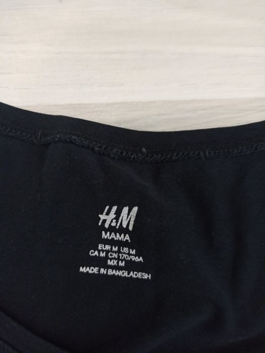 Top ciążowy na ramiączkach M 38 czarna H&m mama