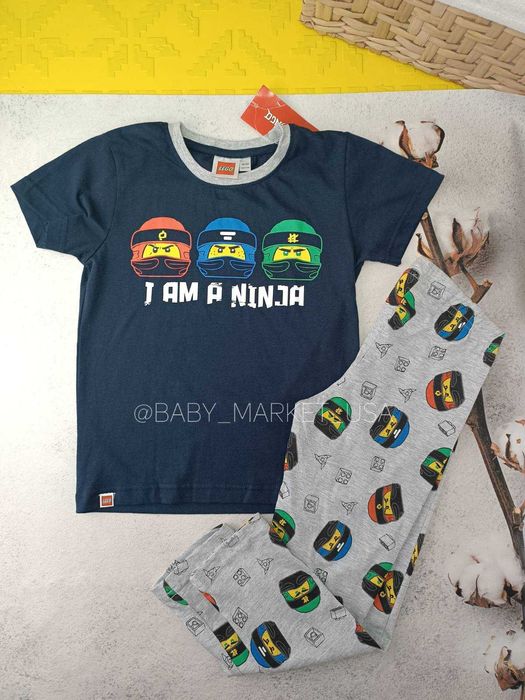 Піжами на хлопчика, ниньзяго ninjago, лего, lego,98,104,110,116,122