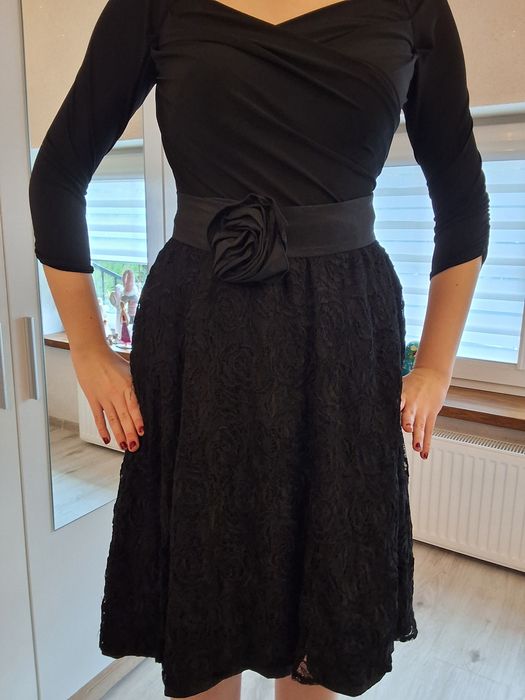 Sukienka wieczorowa M ,koronka