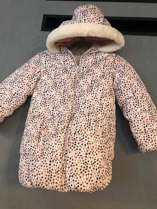 Długa kurtka zimowa pikowana Parka płaszcz Płaszczyk 134