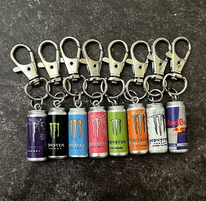 Брелок Monster Redbull брелоки женские мужские монстер редбулл