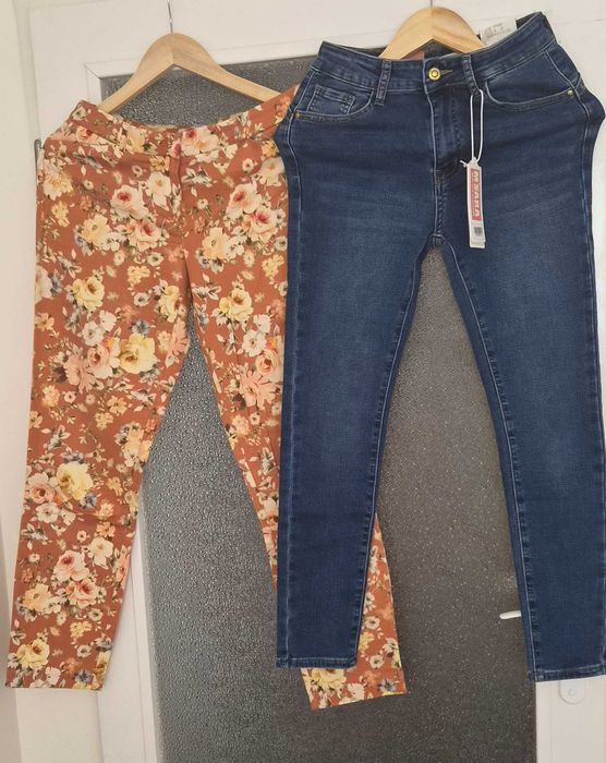 Spodnie damskie - 8 szt., rozm. 34-36 (XS-S), Nowe i db