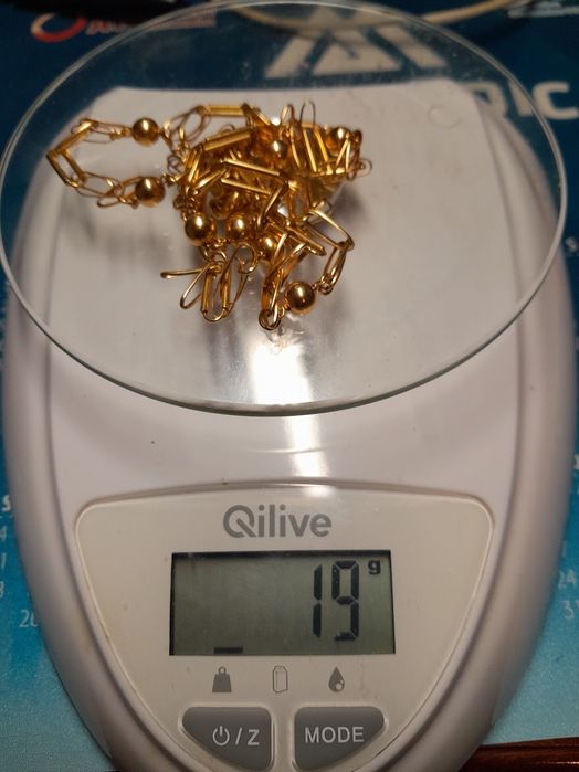 Conjunto Fio e Pulseira ouro 19.2k