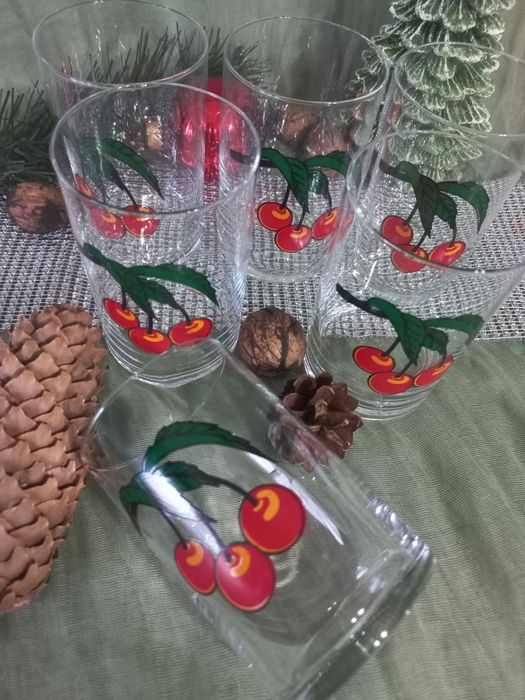 Stare szklanki PRL 6 sztuk