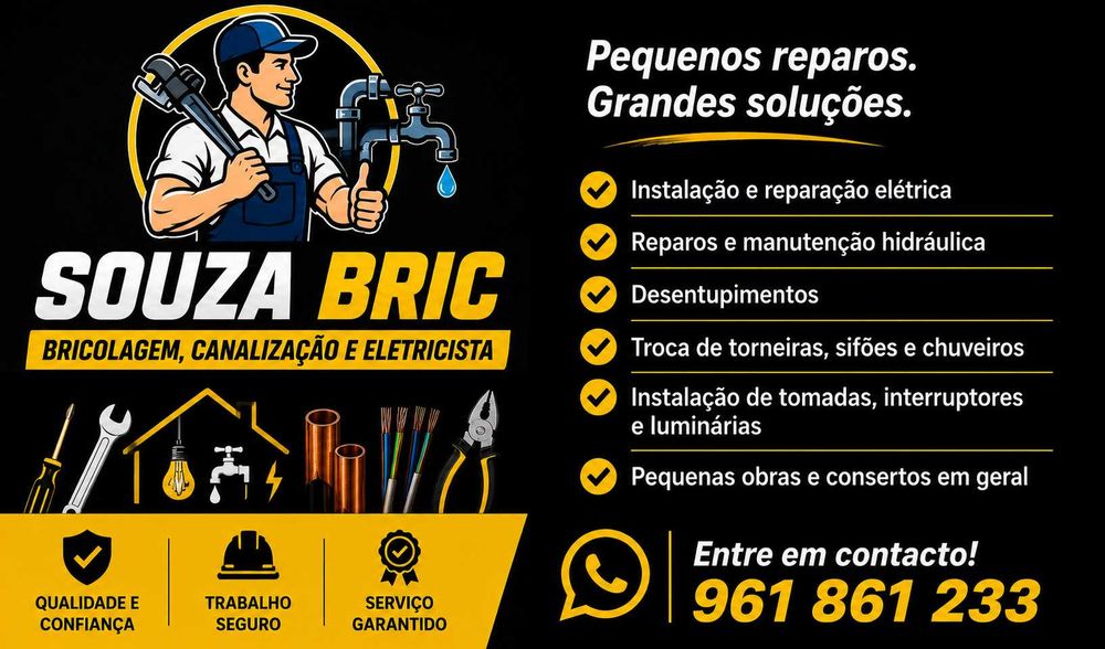 Desentupimentos, canalização e eletricista!