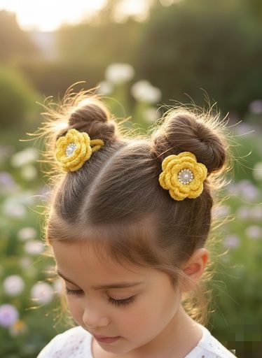 Резиночки для волосся в'язані гачком