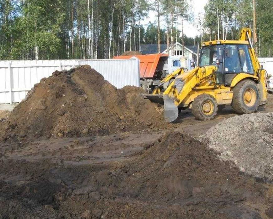 Экскавaтор +КАМАЗ Уборка BИВІЗ Смiття мусор  Дoстaвка пiскy щeбeню