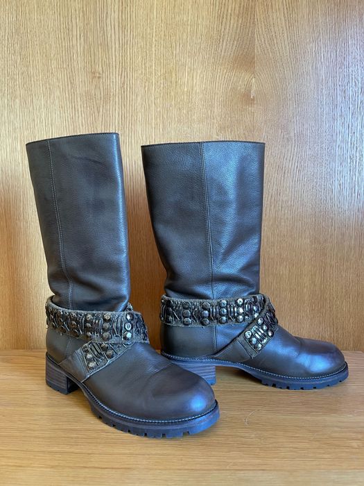 Сапоги кожаные Vero Cuoio