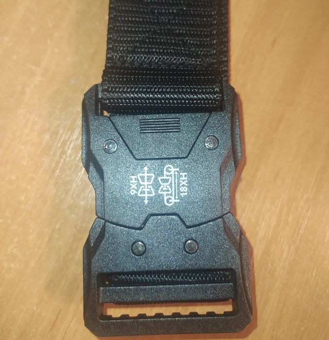 Тактичний ремінь зелений, чорний з бистрозйомом