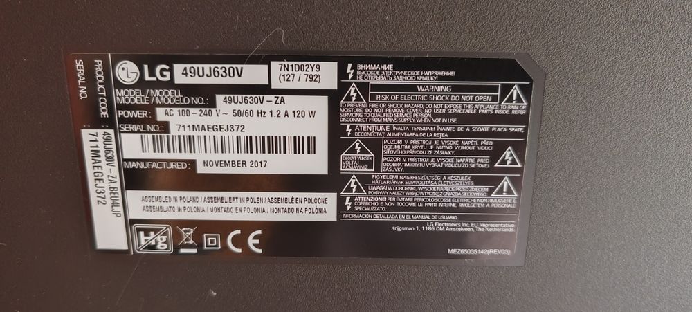 TV LG 49 polegadas