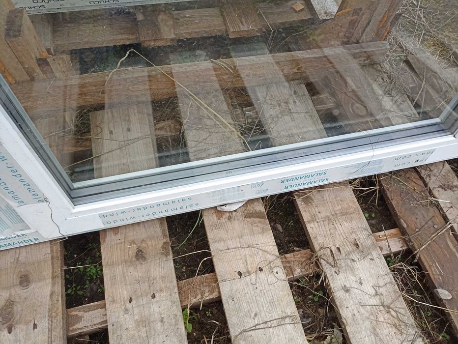 Okno tarasowe pcv 204/210 trzy szybowe okno+balkon