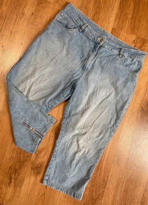 Xxl cellbes rybaczki szorty jeansy 44 46 zip zamki modne lato +size