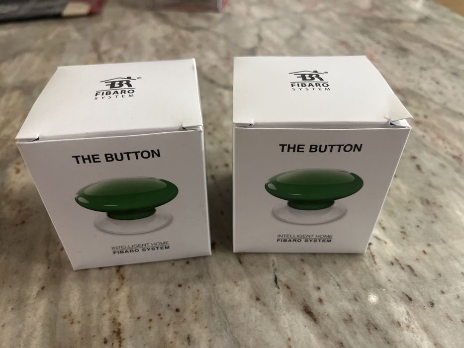 Fibaro The Button – 2 sztuki | Zielone | Jak nowe | Smart Home