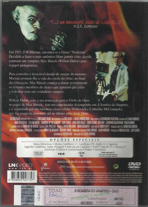 A Sombra do Vampiro (2000)