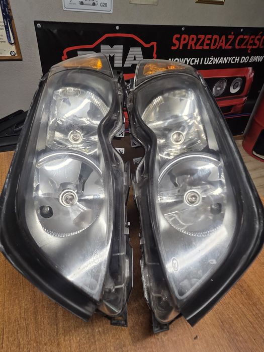 BMW E46 Reflektory ZKW Lampy Kierunki Przód Komplet Polift  BDB Stan