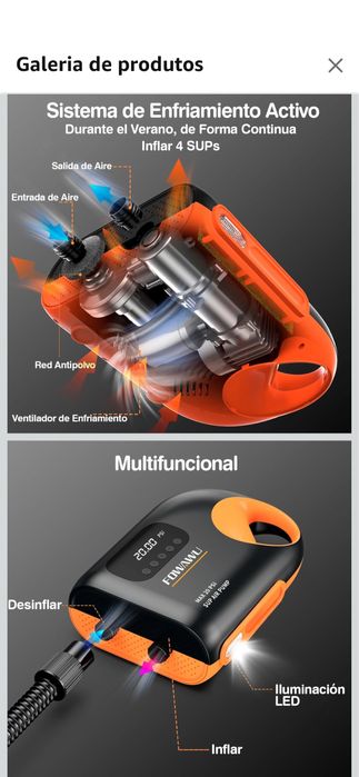 Compressor de air para SUP