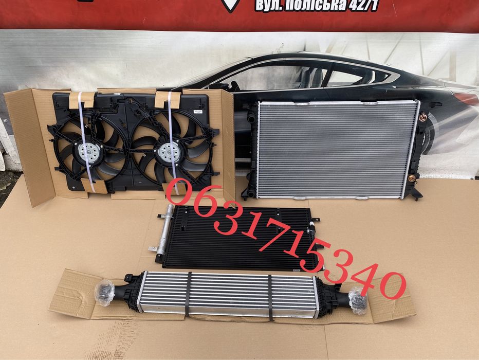 Радиатор охлаждения Audi a4 b8 ауди а4 б8 радіатор q5