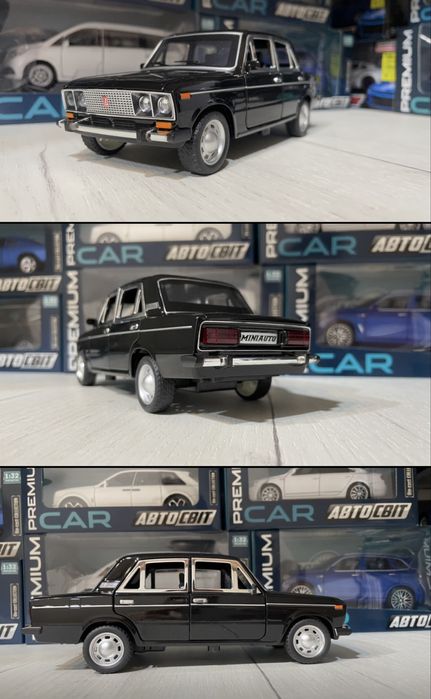 Машинка колекційна металева ваз 2106 автопром 1:22 1:24 іграшка