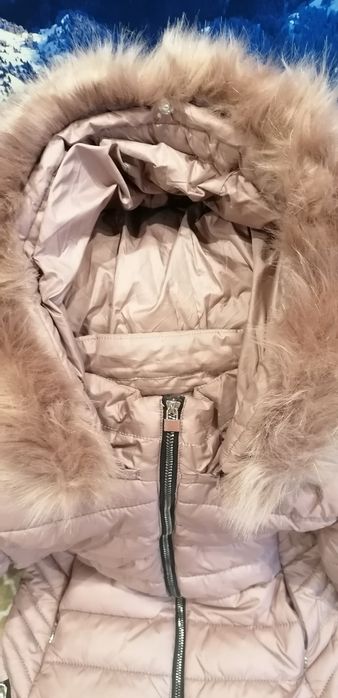 Kurtka zimowa pudrowy róż