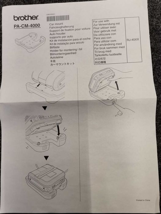 Brother Kit instalação para carro