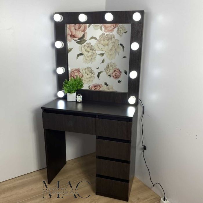 Стол визажны бровиста бьюти Туалетний гримерный столик макияжный,