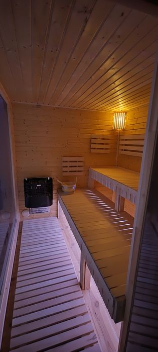 Sauna PREMIUM sauna ogrodowa z przedsionkiem