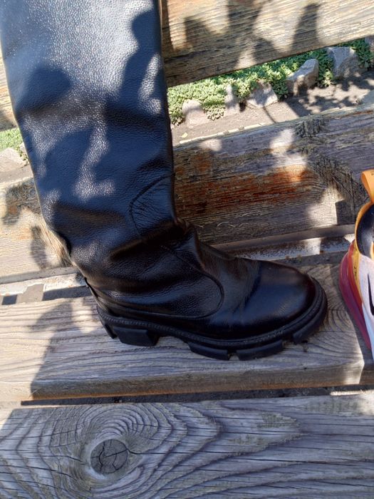 Сапоги кожа зима 39р.