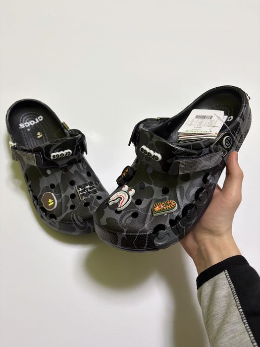 Crocs bape aape baby milo balenciaga supreme chrome hearts кроксы